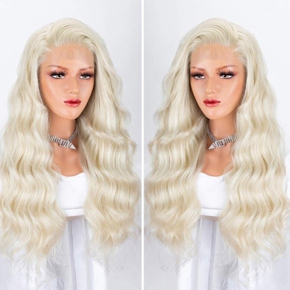 ✨22” PALE BLONDE WAVY LACE FRONT WIG? *NWT* main image 7